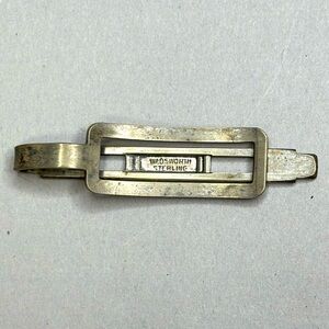 Vintage Wadsworth Delta Sigma Pi Sterling Silver Tie Bar/Money Clip #5012
